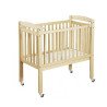 Lit crèche en bois bébé réglable 3 hauteurs à barreaux 100 x 50 naturel