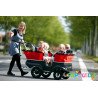 Poussette chariot quadruple kiddy bus tortue 4 places
