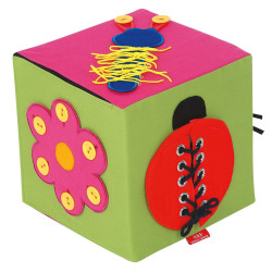 Cube de manipulation et d'apprentissage - Papouille