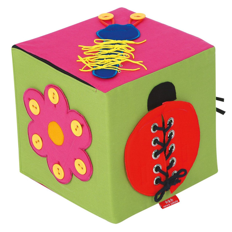 Cube de manipulation et d'apprentissage - Papouille