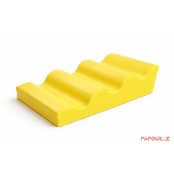 Module 4 vagues douce en mousse pvc h.30cm 90 x 60 jaune