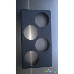 Plaque pour chauffe biberon professionnel 4 trous ø76mm
