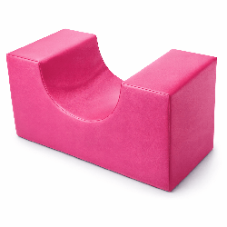 Le petit pont inversé de motricité enfant 60 x 60 x h 30 cm fuchsia