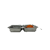 Plateau inox 3 compartiments enfant