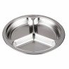 Assiette inox 3 compartiments 22 cm