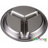 Assiette inox 3 compartiments 22 cm