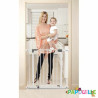 Barrière de sécurité portillon - blanc de 75 à 81 cm - Papouille