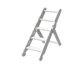 Escalier pliable en bois pour plan de change enfant