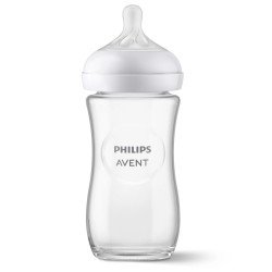 Biberon natural verre 240ml ( avent )