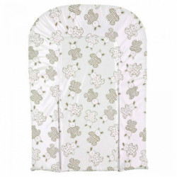 Matelas a langer incurvé en mousse pvc décor lapin - Papouille