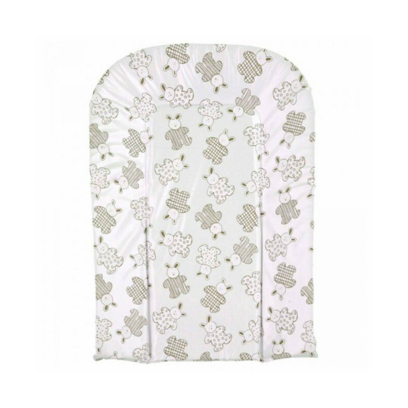 Matelas a langer incurvé en mousse pvc décor lapin - Papouille