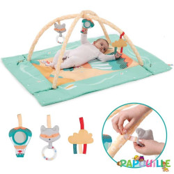Tapis d'activités avec arche montgolfière - Papouille
