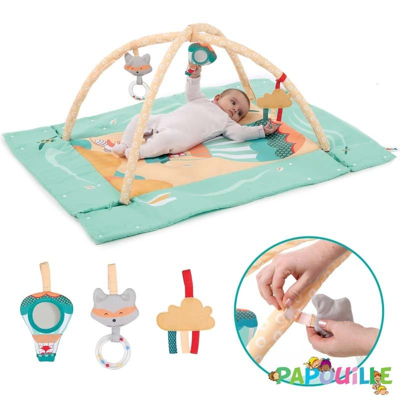 Tapis d'activités avec arche montgolfière - Papouille