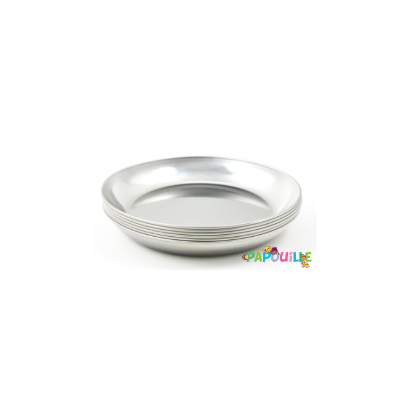 Assiette creuse inox
