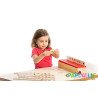 Carte d'apprentissage avec boîte de tri montessori en bois