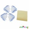 Lot de 4 protèges coins de table fin