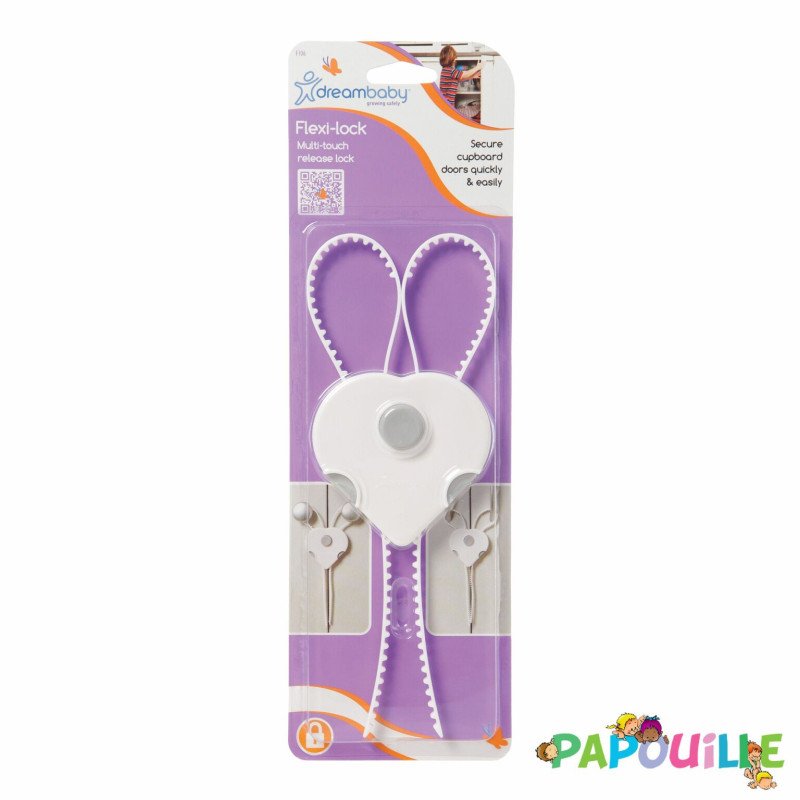 Lot de 2 loquet 2 de sécurité flexi-lock