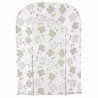 Matelas a langer incurvé en mousse pvc décor lapin