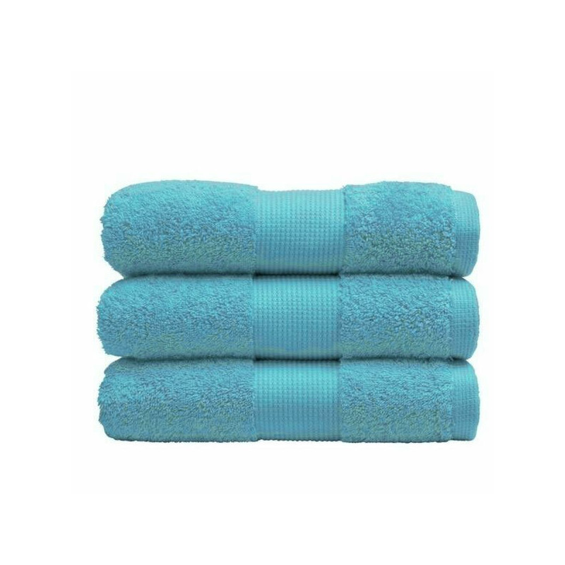 Serviette éponge 50 x 90 cm anis 100% coton 400gr - Papouille