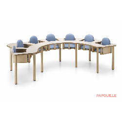 Chaise haute 7 places en bois