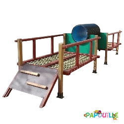 Parcours pour aire de jeu enfant