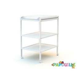 Table à langer basic coloris blanc - Papouille