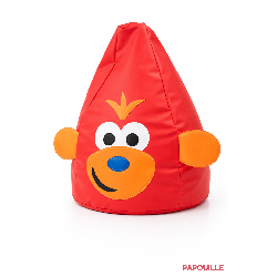 Pouf rouge singe