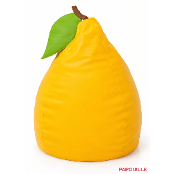 Pouf jaune poire
