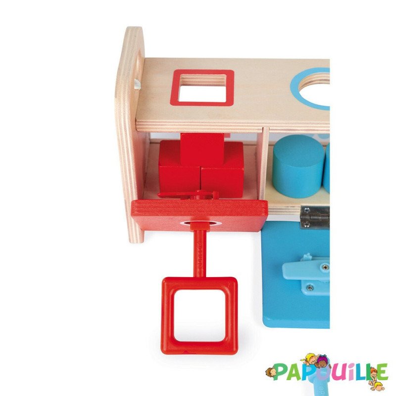 Boite à clefs, apprentissage formes et couleurs