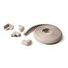 Rouleau mousse antichoc + 4 coins - gris clair