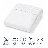 Drap housses polycoton jersey blanc 60 x 120 cm - Papouille