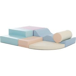 Kit de motricité enfant 6 modules pastel pâle