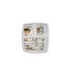 Plateau repas 3 compartiments melamine animaux de la forêt