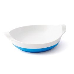 Assiette anti dérapante bleue