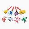 Set de 4 brosses à texture