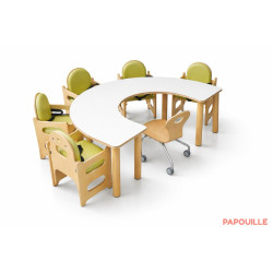 Chaise haute en bois 5 places - Papouille