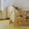 Chaise haute en bois 5 places - Papouille