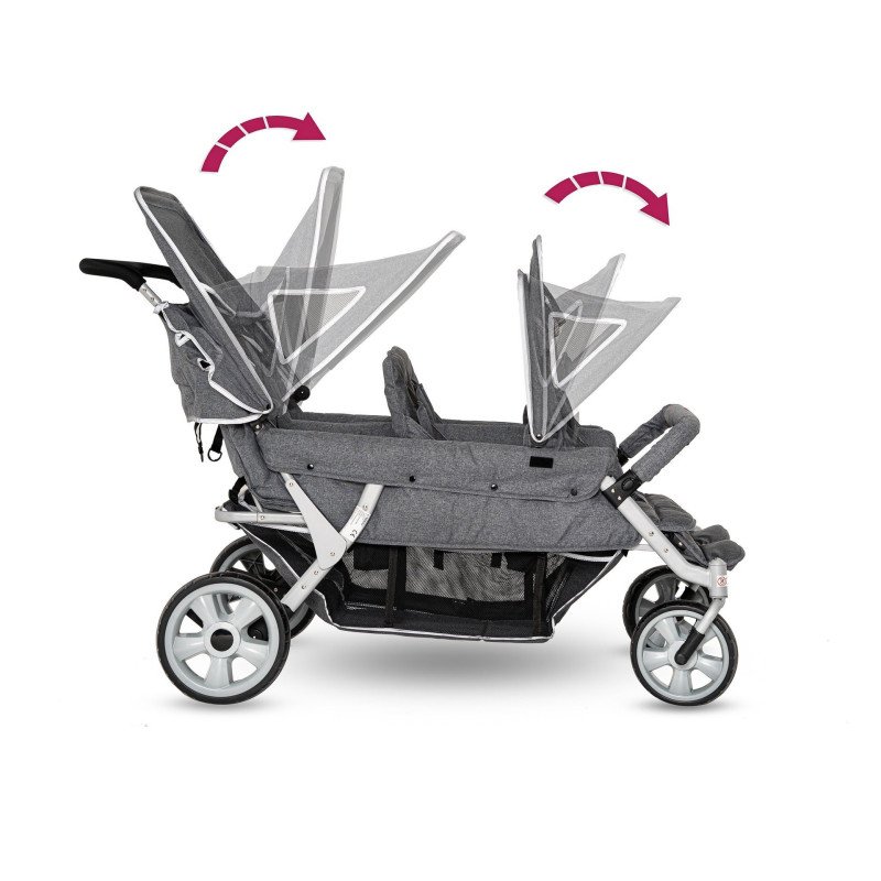 Poussette 6 places cabrio