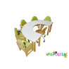 Chaise haute en bois 5 places - Papouille