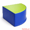 Pouf triangle en mousse imperméable assise 25 cm - Papouille