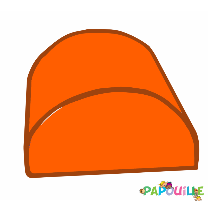 Module bloc demi 1/2 rond en mousse pvc h.23cm parme