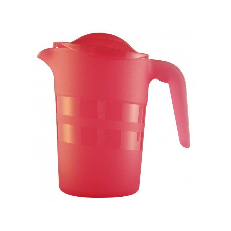 Pichet 1l polypropylène empilable avec couvercle b