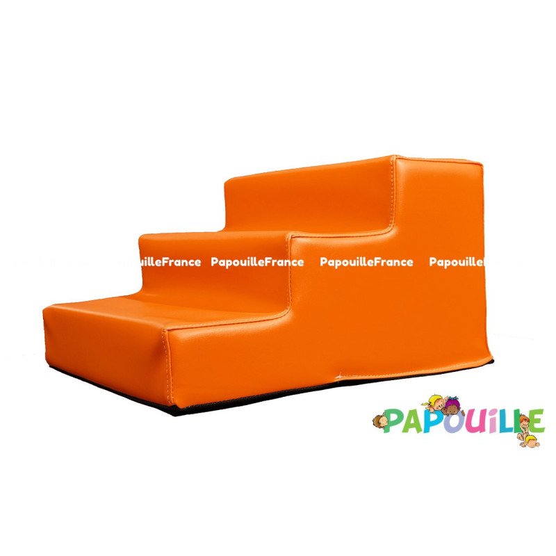 Module bloc 3 marches en mousse l.60 x h.30cm vert