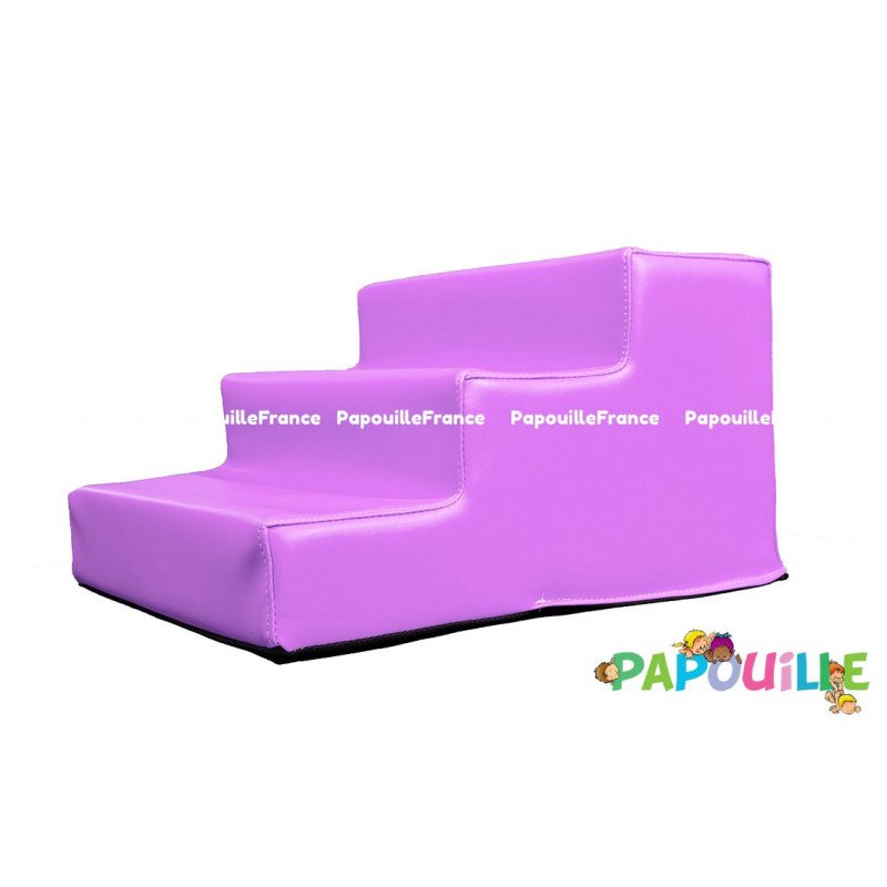 Module bloc 3 marches en mousse l.60 x h.30cm vert