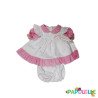 Ensemble poupon fille robe plus culotte 52 cm