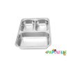 Plateau inox 3 compartiments enfant