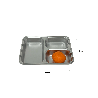 Plateau inox 3 compartiments enfant