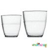 Lot de 6 gobelets duralex en verre trempé 16cl empilable