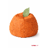 Pouf orange en liège - Papouille