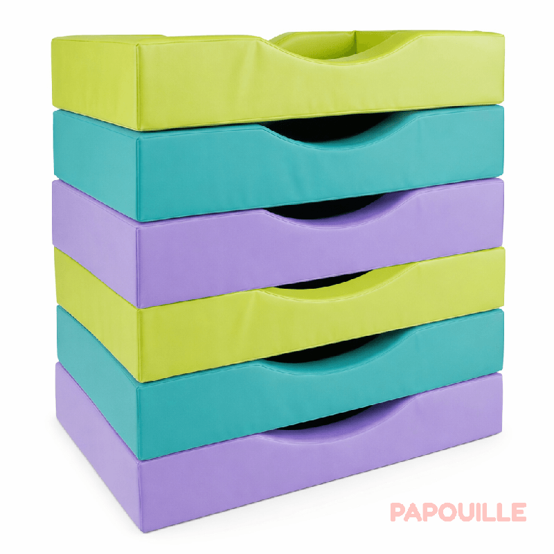 Lit couchette en mousse pvc pour matelas 60x120cm bleu